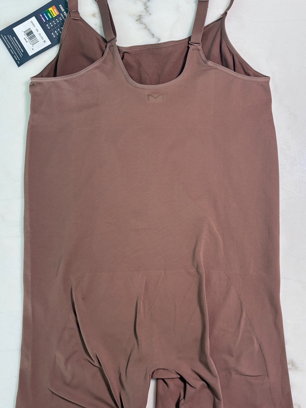 NWT Maidenform Seamless Romper Firm Control Bodysuit Cocoa Mocha  Size 2XL - Picture 7 of 10